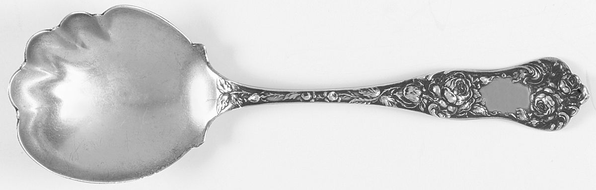 American Beauty (Sterling, 1896) Large Jelly Spoon by George W Shiebler-1
