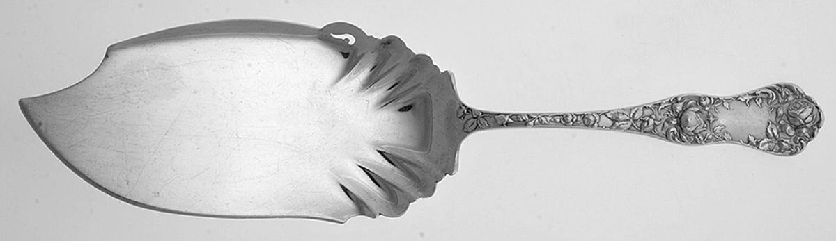 American Beauty (Sterling, 1896) Large Solid Fish Server by George W Shiebler-1