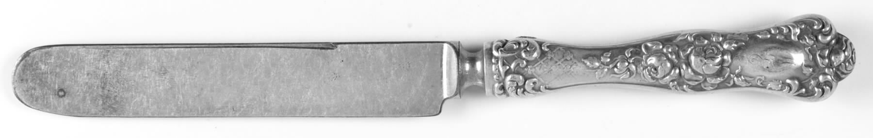 American Beauty (Sterling, 1896) Old French Hollow Knife with Bolster by George W Shiebler-1