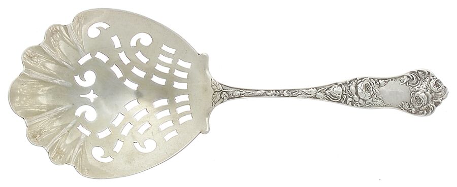American Beauty (Sterling, 1896) Cracker Spoon by George W Shiebler-1