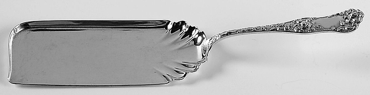 American Beauty (Sterling, 1896) Large Flat Handle Crumb Knife/Crumber by George W Shiebler-1
