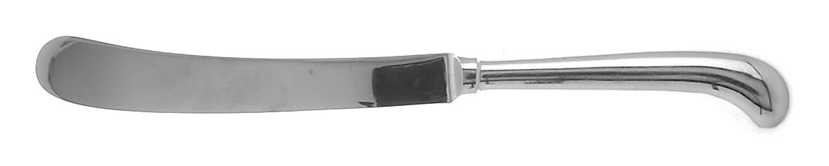 English Tip (Stainless) Old French Hollow Pistol Knife by Gentry Silver-1