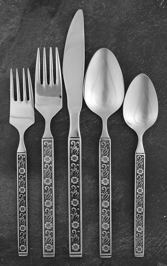 Night Blossom (Stainless) 5 Piece Hostess Set by Gold Standard (Japan)-1