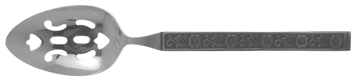Night Blossom (Stainless) Pierced Tablespoon (Serving Spoon) by Gold Standard (Japan)-1