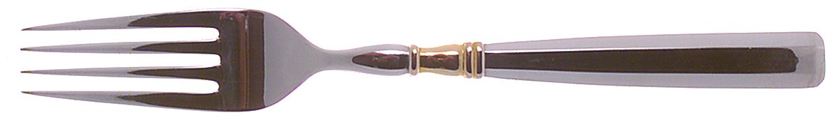 Ariana-Gold (Stainless, Gold Accent) Fork by Gorham Silver-1
