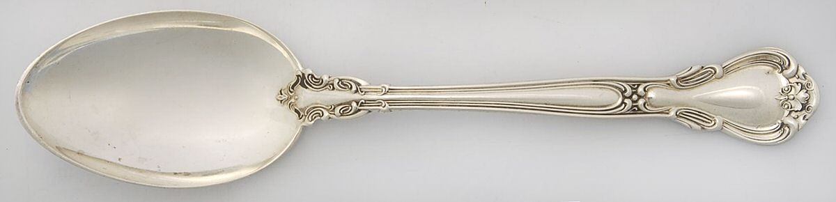 Chantilly (Sterling, 1895, Lion-Anchor-G, No Mono) Tablespoon (Serving Spoon) by Gorham Silver-1