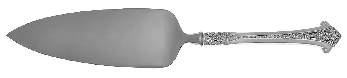 Classic Bouquet (Sterling, 1972) Pie Server with Serrated Stainless Blade HC by Gorham Silver-1