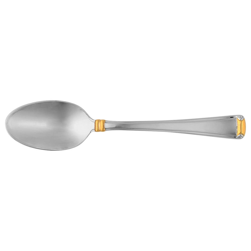 Column Gold (Stainless, Gold Accent) Place/Oval Soup Spoon by Gorham Silver-1