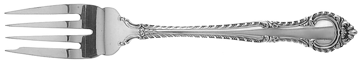 English Gadroon (Sterling, 1939, No Monos) Salad Fork (Place Size) by Gorham Silver-1