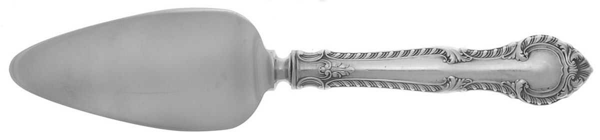 English Gadroon (Sterling, 1939, No Monos) Cheese Server with Stainless Blade by Gorham Silver-1