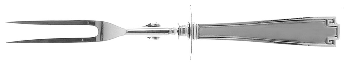 Etruscan (Sterling, 1913) Large Stainless-Prong Roast Carving Fork by Gorham Silver-1