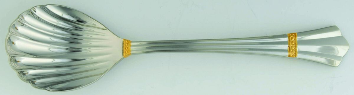 Golden Danube (Stainless) Sugar Shell Spoon by Gorham Silver-1