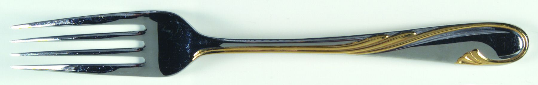 Golden Swirl (Stainless-Gold) Fork by Gorham Silver-1