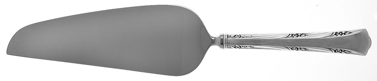 Greenbrier (Sterling, 1938, No Monos) Pie & Cake Server with Stainless Blade by Gorham Silver-1