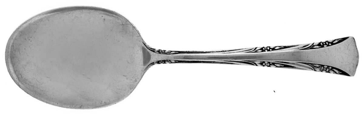 Greenbrier (Sterling, 1938, No Monos) Straight Handle Baby Spoon by Gorham Silver-1