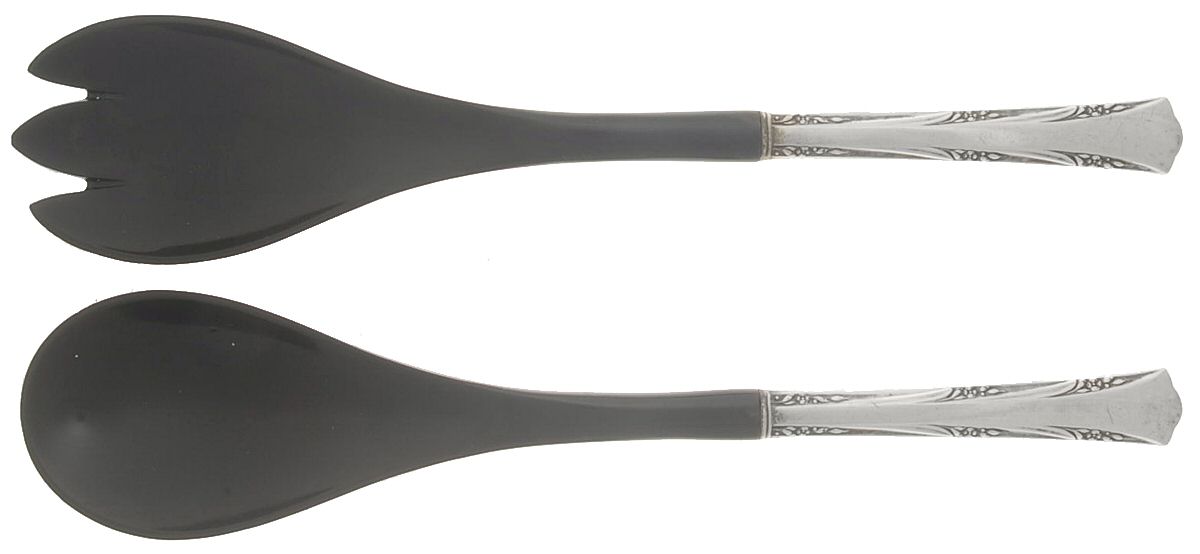 Greenbrier (Sterling, 1938, No Monos) Plastic Bowl 2-Piece Salad Set by Gorham Silver-1