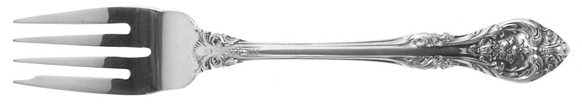 King Edward (Sterling, 1936, No Monos) Salad Fork (Place Size) by Gorham Silver-1