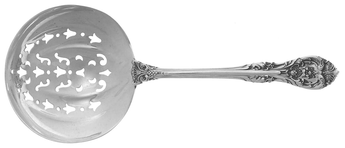 King Edward (Sterling, 1936, No Monos) Solid Bon Bon Spoon by Gorham Silver-1