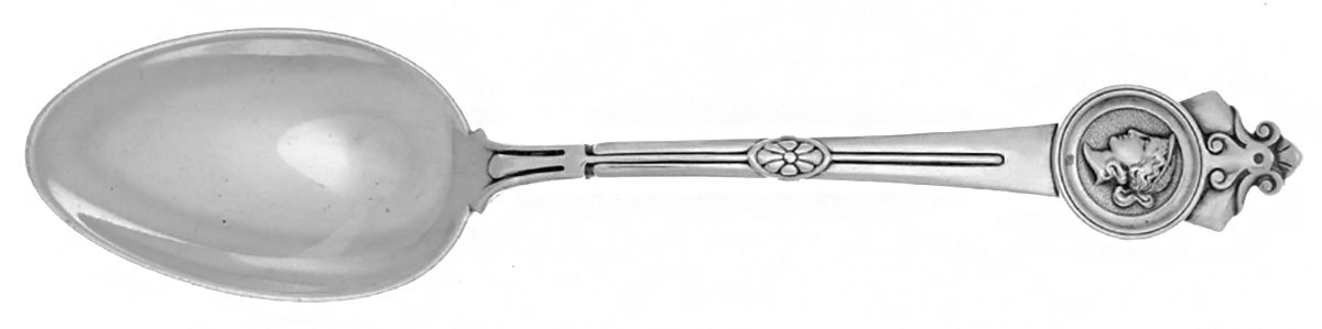 Medallion (Sterling, 1864) Spoon-Dessert/Oval Soup by Gorham Silver-1