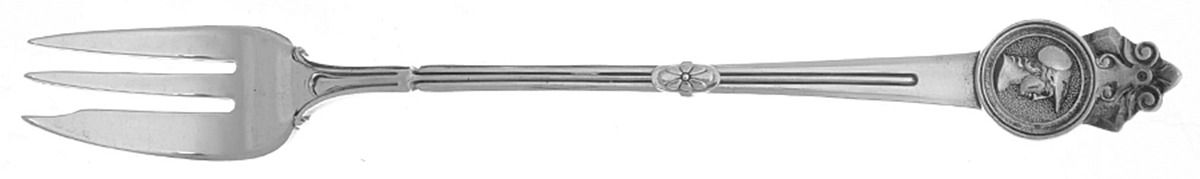 Medallion (Sterling, 1864) Oyster Fork by Gorham Silver-1