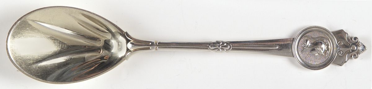 Medallion (Sterling, 1864) Ice Cream Spoon Individual by Gorham Silver-1