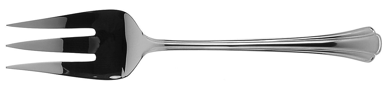 Nouveau (Stainless) Medium Solid Cold Meat Serving Fork by Gorham Silver-1