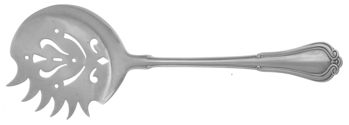 Norfolk-Villa Norfolk (Sterling) Small Cucumber-Tomato Server w/Saw Edge by Gorham Silver-1