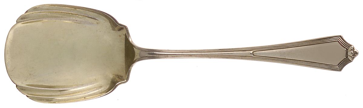 Plymouth (Sterling, 1911) Preserve Spoon by Gorham Silver-1