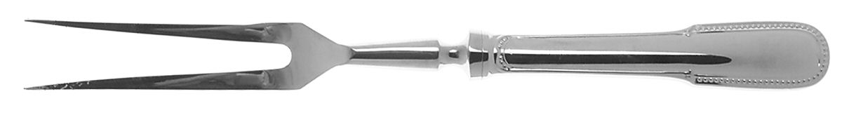 Perles (Stainless) Small Steak Carving Fork with Stainless Prongs by Guy Degrenne-1