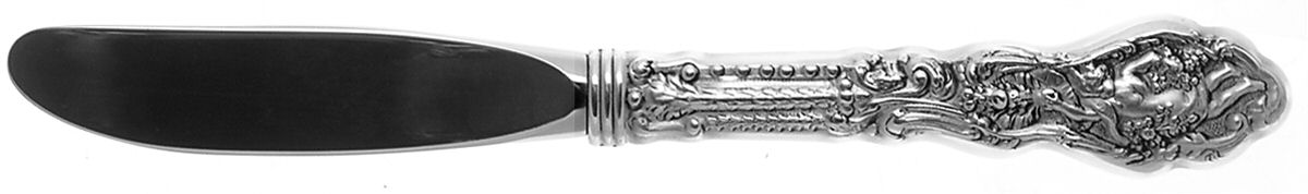 Versailles (Sterling, 1991) Modern Hollow Butter Spreader (Stainless) by Gorham Silver-1