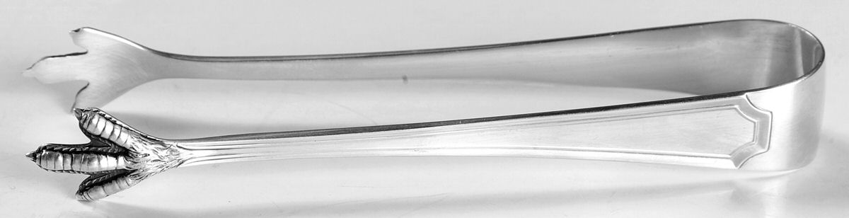 Fairfax (Sterling, 1910, Monograms) Large Sugar Tongs by Gorham Silver-1
