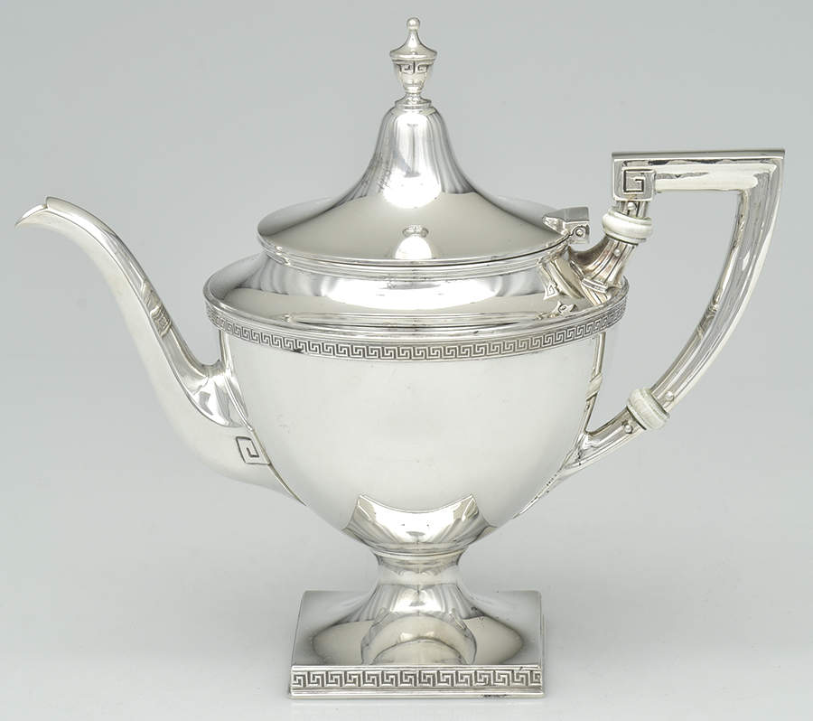 Etruscan (Sterling, Hollowware) Teapot by Gorham Silver-1