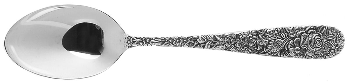 Olde Bouquet (Silverplate) Place/Oval Soup Spoon by Godinger-1