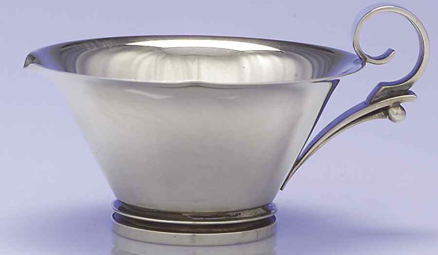Pyramid (Sterling, 1927, Hollowware) Creamer by Georg Jensen (Denmark)-1