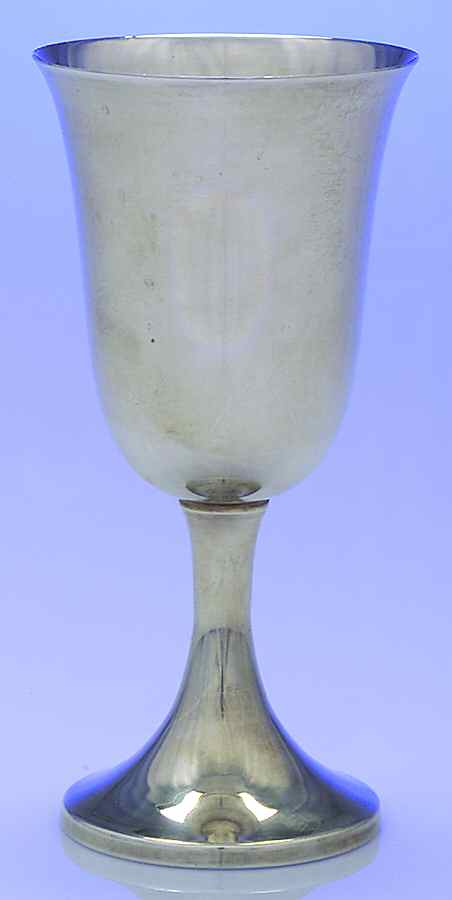 GAM1(STERLING, HOLLOWWARE) Water Goblet by Garden Silversmiths-1