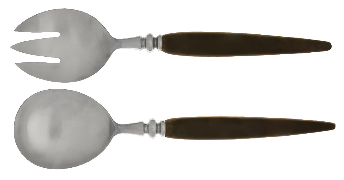 GUI1 (Stainless) (2 Pc) Solid Salad Set by Guildcraft-1