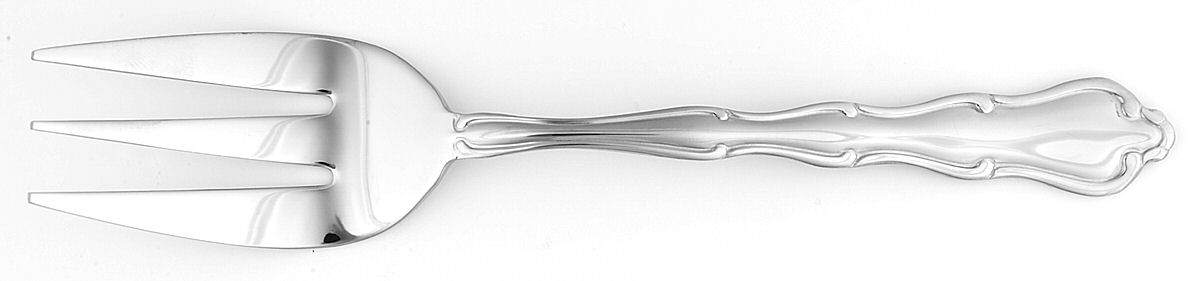 Revere (Stainless) Medium Solid Cold Meat Serving Fork by Godinger-1