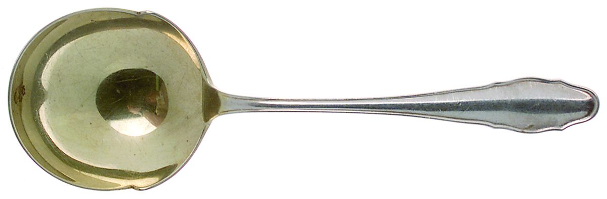 Chippendale (Sterling) Solid Serving Spoon by Gebruder Reiner-1