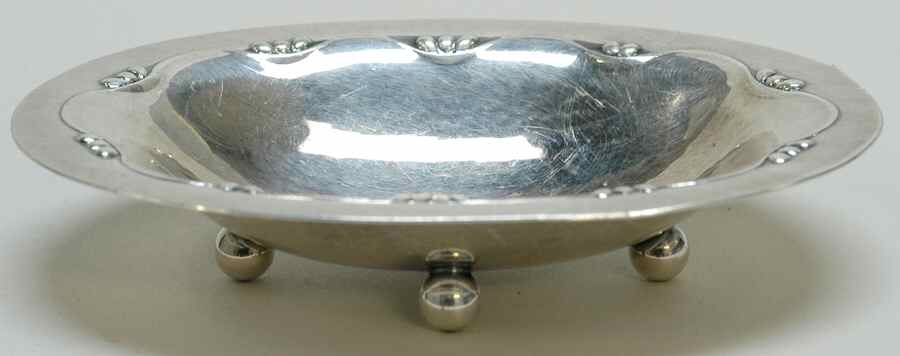 243 (Sterling, Hollowware) Open Salt Individual by Georg Jensen (Denmark)-1