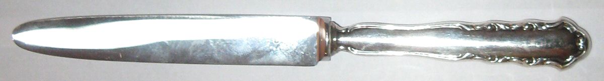 Alt Heidelberg (Sterling) Dessert Knife with Stainless Blade by Gebruder Reiner-1