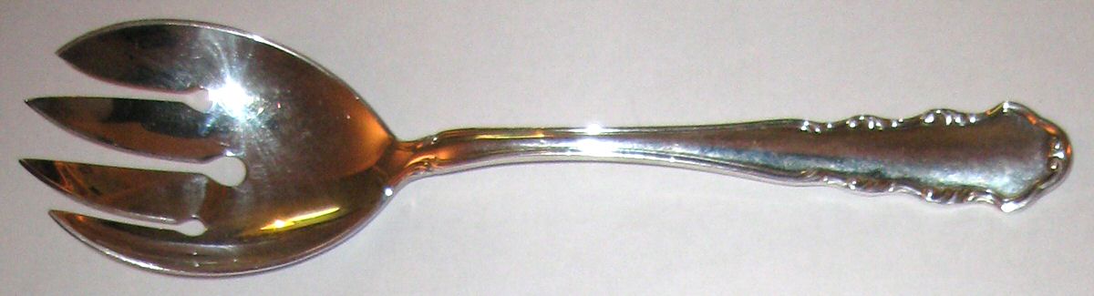 Alt Heidelberg (Sterling) Solid Salad Serving Fork by Gebruder Reiner-1