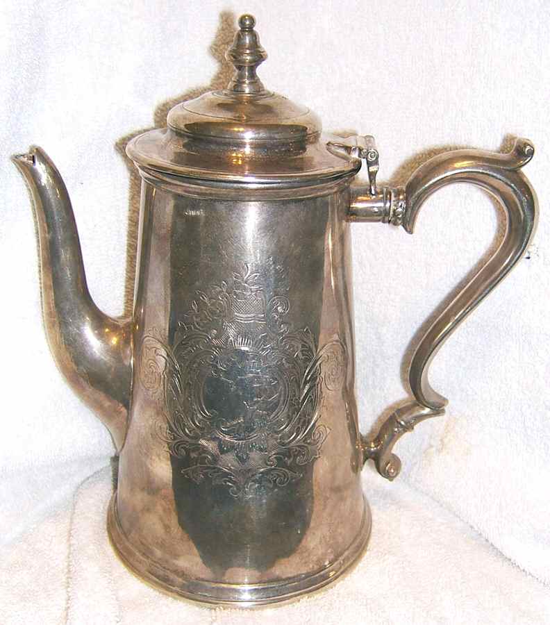 336 (Silverplate, Hollowware) Silverplate Coffee Pot by Geo Richmond Collis-1