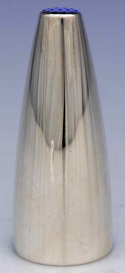 1102A (Sterling, Hollowware) Pepper Shaker by Georg Jensen (Denmark)-1