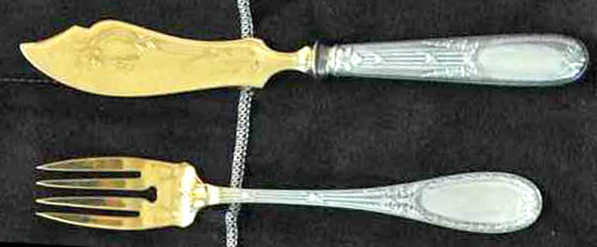 Empire (2 Piece) Individual Fish Set (Hollow Handle with Sterling) by Gebruder Reiner-1