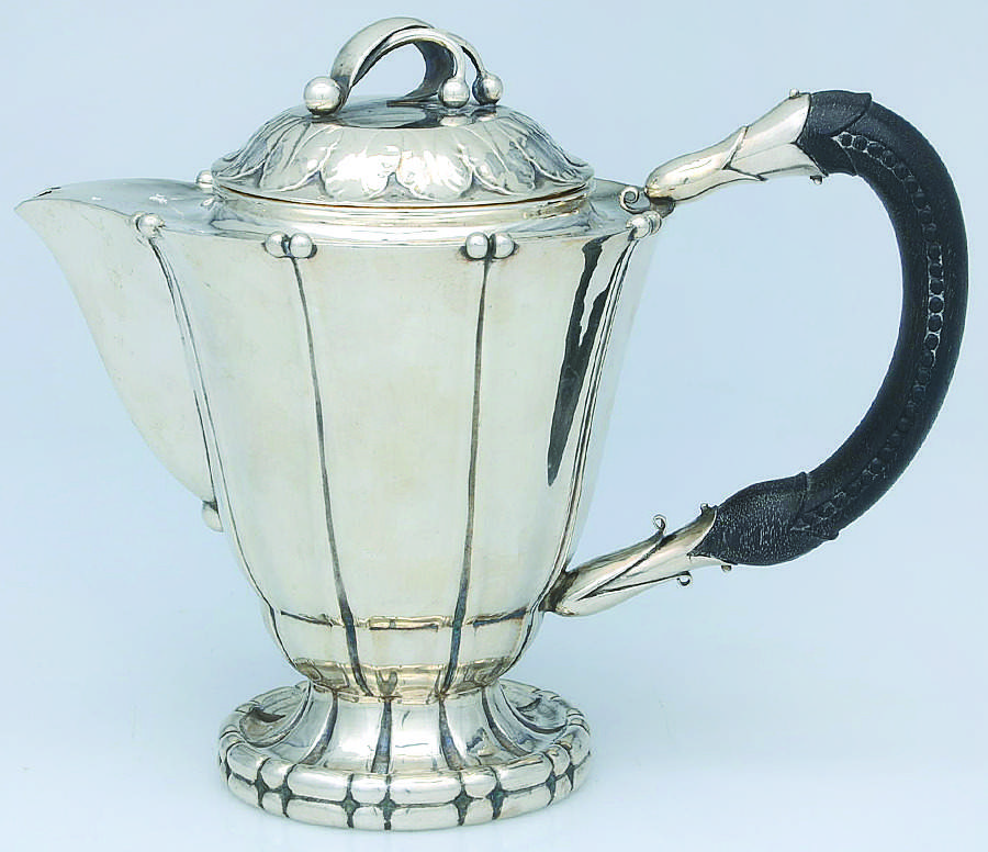 79 (Sterling, Hollowware) Teapot by Georg Jensen (Denmark)-1