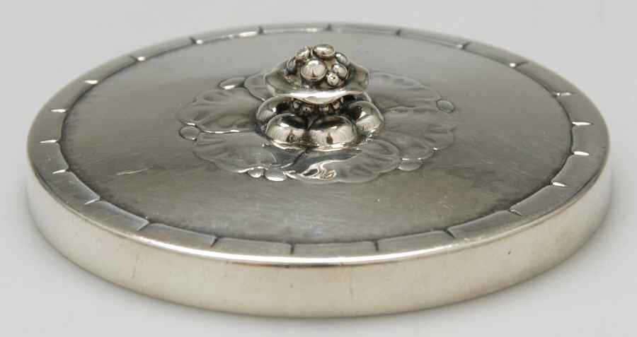 79 (Sterling, Hollowware) Lid for 2" Pill Box by Georg Jensen (Denmark)-1