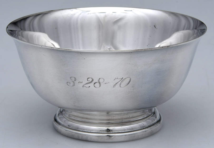 Paul Revere Bowls (Silverplate, Hollowware) 4" Paul Revere Bowl by Gorham Silver-1