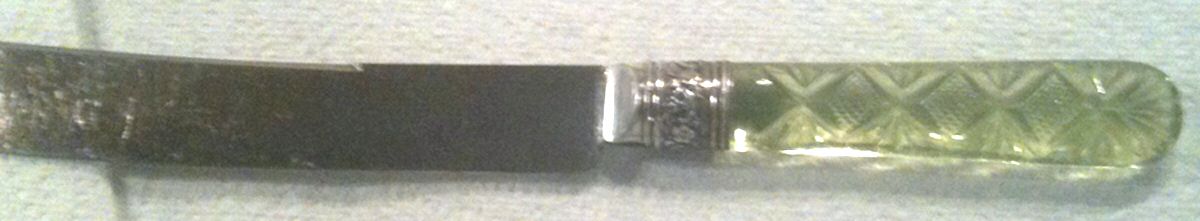 GOF2 (Silverplate) Old French Hollow Knife by Goodell Co-1