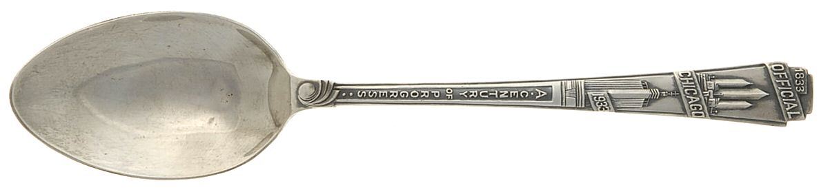 States & Cities Souvenir Spoons (Sterling) Illinois Teaspoon by Green Duck Company-1