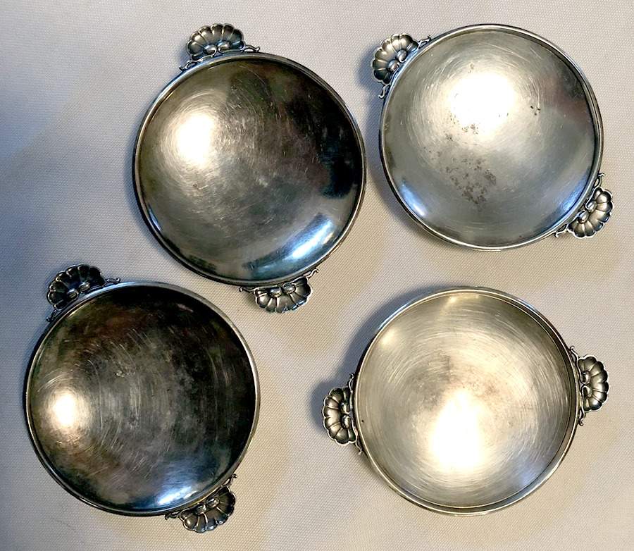 355F (Sterling, Hollowware) 3" Round Bowl by Georg Jensen (Denmark)-1